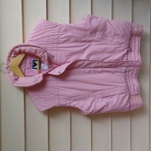 Vintage 80's Like NEW Women's Obermeyer Down Filled Pink Puffer Puffy Ski Vest